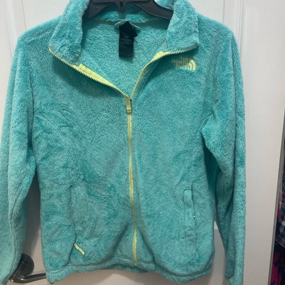 The North Face Kids Jacket in Aqua and Yellow